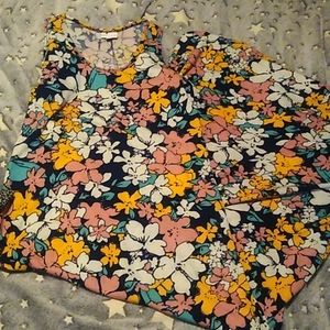 LuLaRoe maxi dress, medium, multi colored